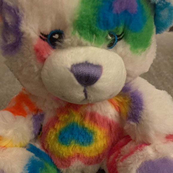 Beautiful, Clean Like-NEW Build-A-Bear SmallFrys Multi-colored TieDye Bear - Picture 2 of 5
